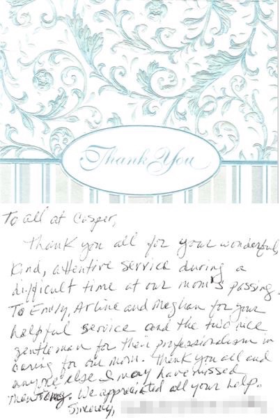 Casper Funeral & Cremation Services - Boston testimonial