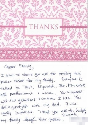 Casper Funeral & Cremation Services - Boston testimonial