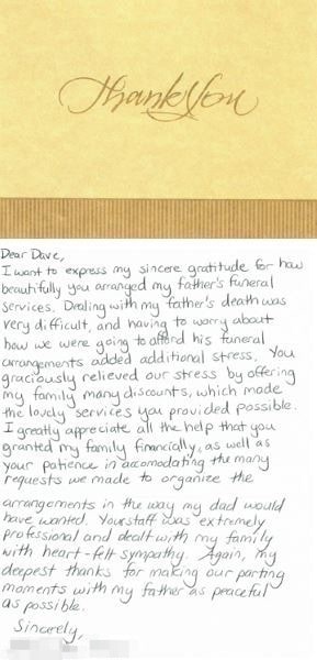 Casper Funeral & Cremation Services - Boston testimonial