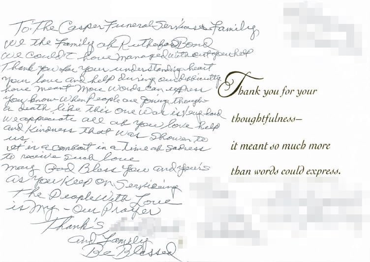 Casper Funeral & Cremation Services - Boston testimonial