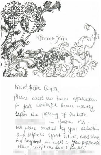 Casper Funeral & Cremation Services - Boston testimonial